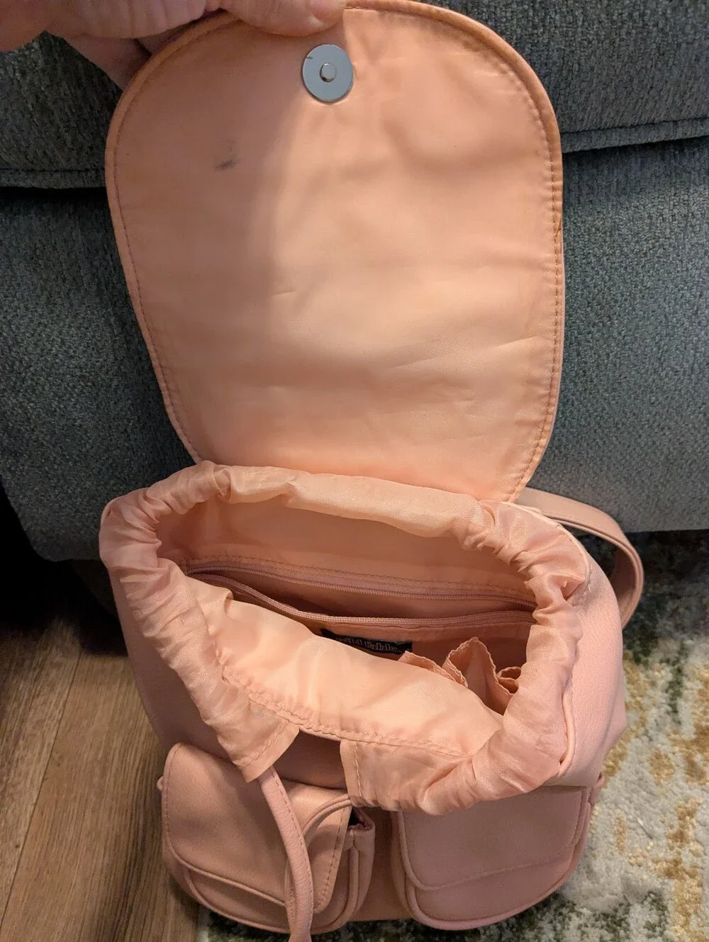 Wild Fable Compact Women's Pink Backpack Tote - Soft Vegan Leather